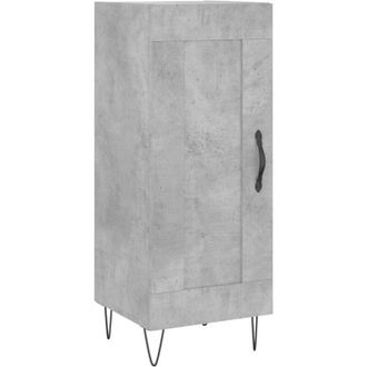 vidaXL Vidaxl - Aparador De Madera Contrachapada Gris Hormig&oacute;n 34,5x34x90 Cm