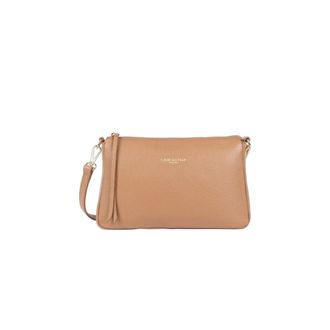 Lancaster Tassen, Dames, Bruin, ONE Size, Leer, Pochette Zipp&eacute; Dune