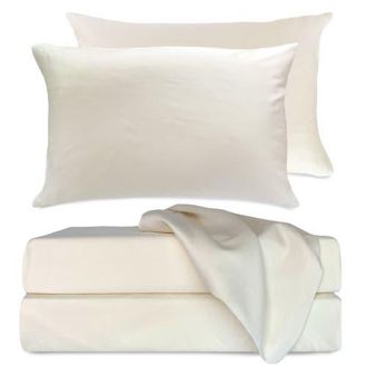 BedVoyage Cooling 100% Viscose Sheet Set - Soft, Breathable Comfort in Ivory at Nordstrom, Size California King