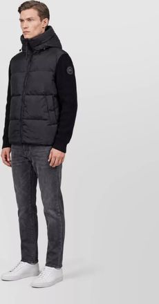 Canada Goose wool knit hooded down jacket