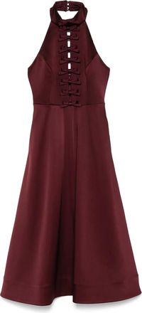 Rebecca Vallance Abito midi Merlot - Rosso
