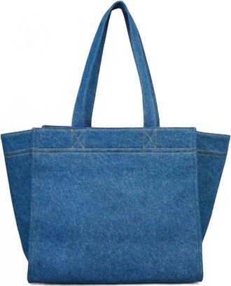 Becks&ouml;ndergaard Womens Denima Lily Small Shopping Bag In Blue