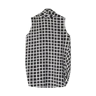 Lanvin Printed Silk Sleeveless Top - female - Lanvin - Sleeveless Tops - Multicolor - XS - Tops
