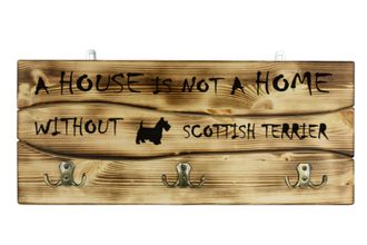 OEM Scottish Terrier, Aberdeen Terrier: Percha Con Perro, Expositor De Medallas, Decoraci&oacute;n Del Hogar De Art-dog
