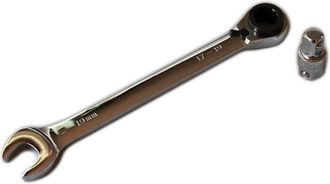 Trade Shop Trade Shop - Chiave Combinata Cricchetto Reversibile Fissa A Stella 19mm 17-19mm Adattatore