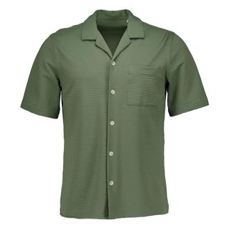 Xacus Active Shirt - Heren - Korte mouwen Overhemden - Groen - XL - Leer - Overhemden