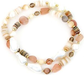 Panacea Stone 2-Row Bracelet in Ivory at Nordstrom