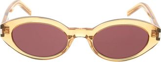 Saint Laurent SL 567 Zonnebril - Dames - Zonnebrillen - Geel - ONE Size - Accessoires