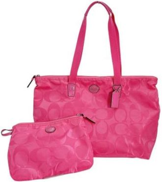 Coach Pre-owned Tote Bags, female, Pink, Size: ONE SIZE Pre-owned Fabric Tote Bag