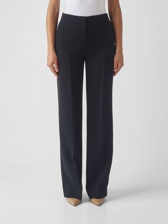 Twinset High-Waisted Straight Trousers in a Tailored Cr&ecirc;pe Design