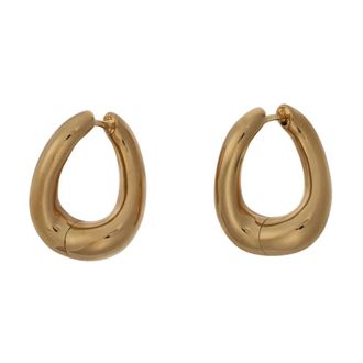 Tom Wood Gebogen Twist Hoepel Oorbellen Set - Dames - Oorbellen - Geel - ONE Size - Accessoires