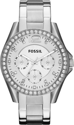 Fossil Riley dameshorloge Zilverkleurig ES3202