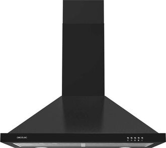 Cecotec Cecotec - Campana Extractora Piramidal De 60cm Bolero Flux Pm 604300 Black C. Motor 105w Succi&oacute;n 430m3/h Control Mec&aacute;nico 3 Niveles De Potencia