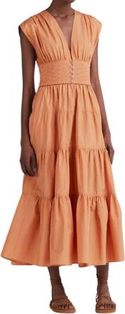Derek Lam Antara A-Line Dress In Soft Peach
