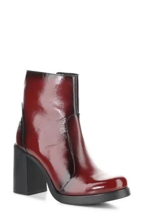 FLY London Siju Block Heel Bootie in 002 Int Rust at Nordstrom Rack, Size 7-7.5Us / 38Eu