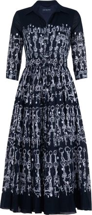 Samantha Sung Horse Chain Aster Dress Dress