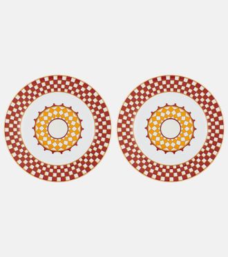 La DoubleJ Set di 2 piatti da dessert Apollo in porcellana