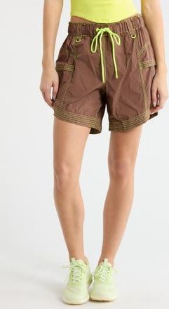 Free People FP Movement In The Wild Long Shorts in Black Walnut at Nordstrom Rack, Size X-Small
