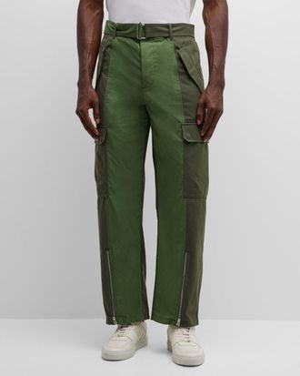 SIMKHAI Mens James Bicolor Cargo Pants