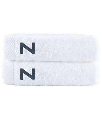 Brooks Brothers Set Of 2 Monogrammed Wash Towels