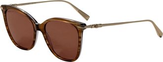 Longchamp Womens 55mm Striped Brown LO757S-211