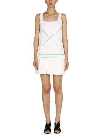 Bottega Veneta Logo Stickkleid