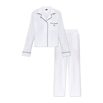 Polo Ralph Lauren Pijama de dos piezas con logo - Nightwear & Lounge - Mujer - Blanco - M
