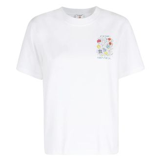 Casablanca T-Shirts, female, White, Size: XS Classic Tee