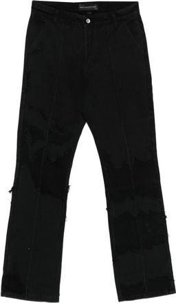 Who Decides War by Ev Bravado Ruin Distressed Jeans - Heren - Regular Fit Jeans - Zwart - W30 - Katoen - Jeans