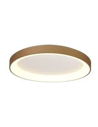 Mantra Mantra Plaf&oacute;n Led Redondo Niseko Ii Oro Con Mando, Regulable 2700k-5000k &Oslash; 90-78-65-50-38 Cm
