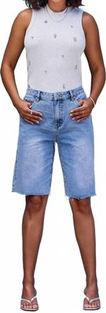 Tribal Brooke Hugging Wide Denim Jorts In Eastcoast-1568