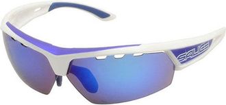 Salice 005 RW B BIANCO-BLU/RW BLU Mens Sunglasses White Size 72