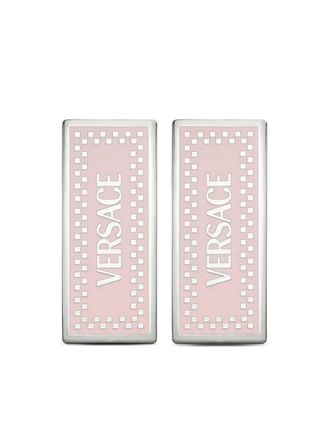 Versace 90s Logo earrings - Silver