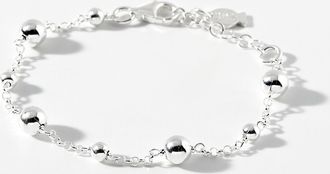 Clio Blue Womens Silver bead bracelet