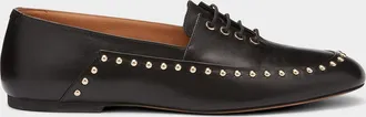 Jil Sander Elyss Studded Leather Loafers