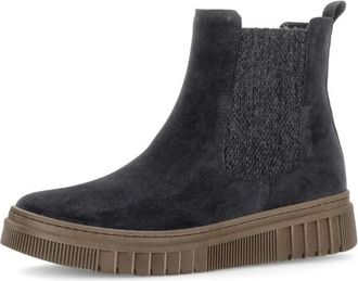 Gabor Chelsea Laarzen - Dames - Schoenen - Blauw - Maat: 38 EU Su&egrave;de