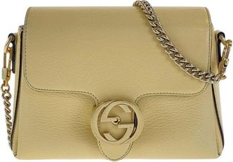 Gucci Leather Interlocking Shoulder Bag (Authentic Pre-Loved)