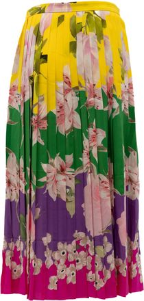 Valentino Garavani Plated Floral Womens Skirt