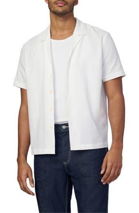 Joe's Seersucker Camp Shirt in Optic White at Nordstrom Rack, Size Xx-Large
