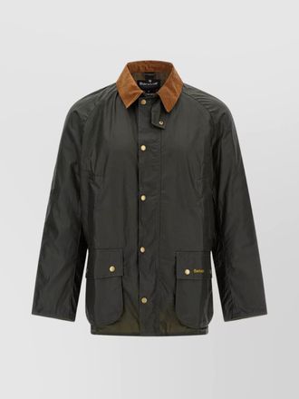 Barbour collar corduroy jacket pockets sleeves