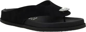 Pedro Garcia Swaroski-crystal-detail flip flops - Black