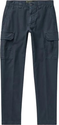 Incotex Tapered Cargo Broek - Heren - Straight fit broeken - Blauw - W33 - Katoen - Broeken