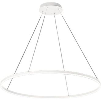 Fabas Luce Fabas Luce Lighting - giotto sospensione bianca 1 luce D.100CM a led 3000K - 60W - 6300 lm dimmerabile