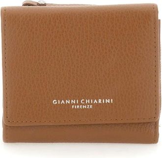 Gianni Chiarini Grain Wallet - Dames - Portefeuilles - Bruin - ONE Size - Leer - Accessoires
