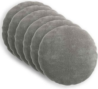 vidaXL Funda De Almohada 6 Uds. Heerlen Gris Oscuro &Oslash; 30 Cm Vidaxl