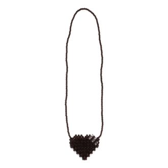 Human Made Heart Beaded Bag Black HM31GD206-BLK