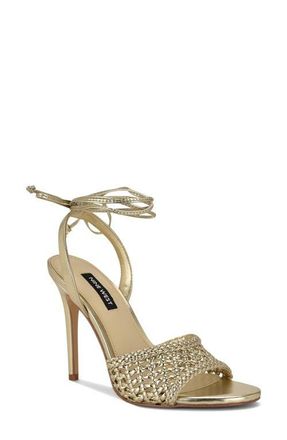 Nine West Merta Stiletto Sandal in Gold at Nordstrom, Size 7.5
