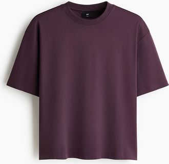 H&M T-Shirt in Oversized Fit - Purple