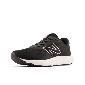 New Balance Womens 520 V8 Running Shoe, Black/White, 9.5 Wide