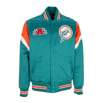 Mitchell & Ness Miami Dolphins NFL Bomberjack - Heren - Bomber jackets - Groen - M - Polyester - Jassen